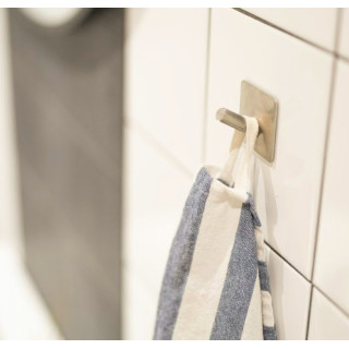 Haczyk samoprzylepny ze stali szczotkowanej