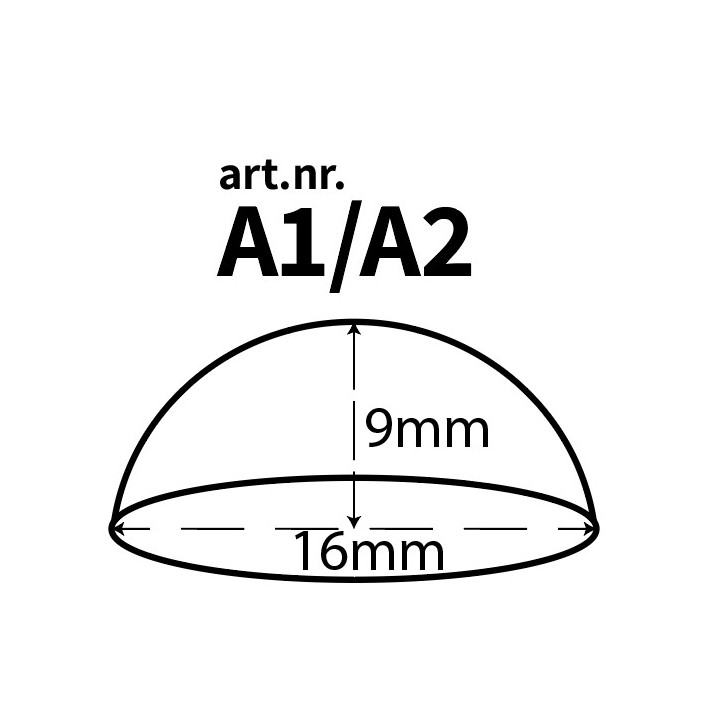 Odbojniki do mebli, gumowe, samoprzylepne