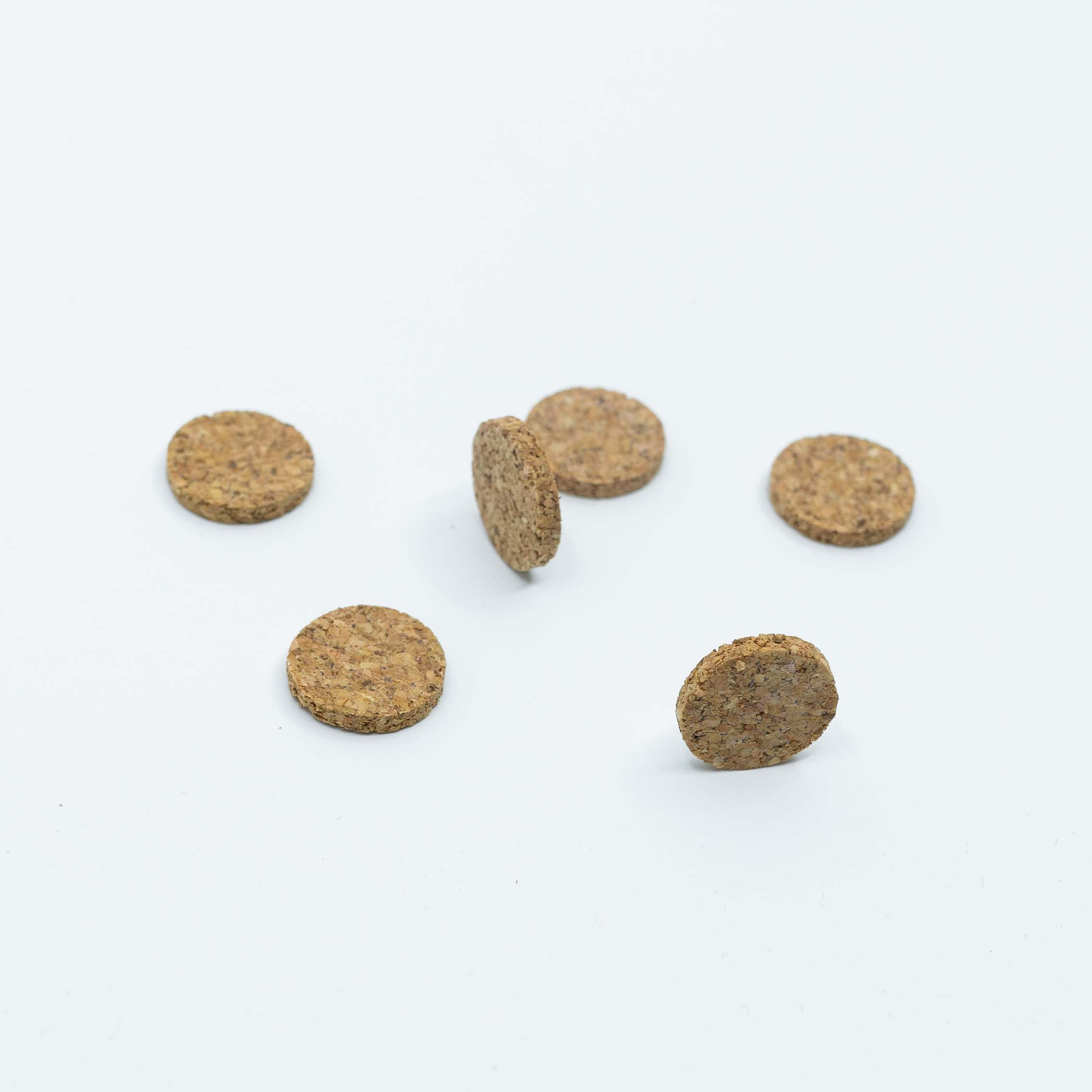 Möbeltassar, självhäftande, runda i kork