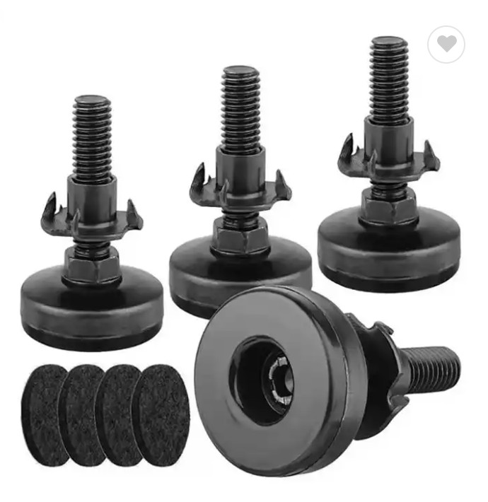 Ställbara fötter i metall, benförhöjare