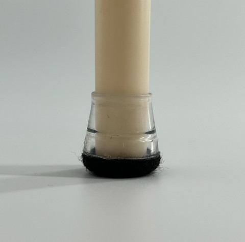 Stolskydd i transparent silikon, effektiva golvskydd