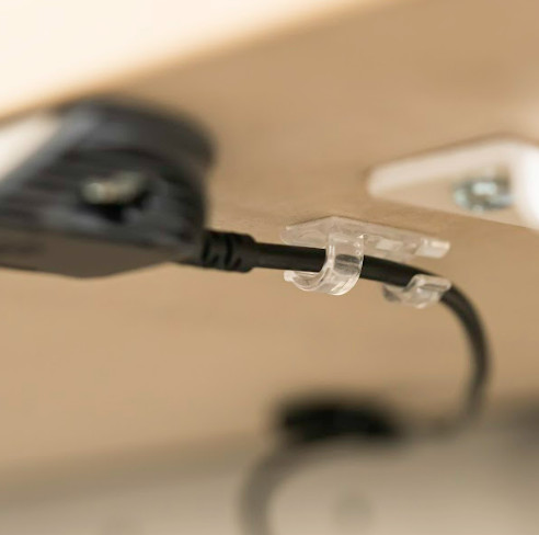 Klipsy do kabli samoprzylepne, mały rozmiar