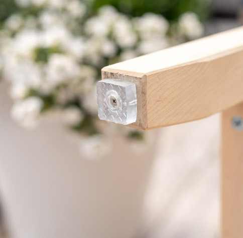 Antypoślizgowe przezroczyste podkładki pod meble, gumowe ze śrubą