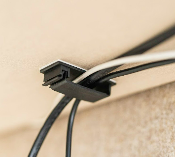 Klipsy do kabli samoprzylepne, duże