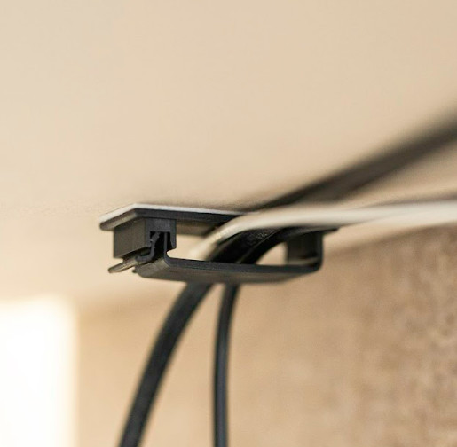 Klipsy do kabli samoprzylepne, duże