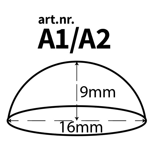 Odbojniki do mebli, gumowe, samoprzylepne