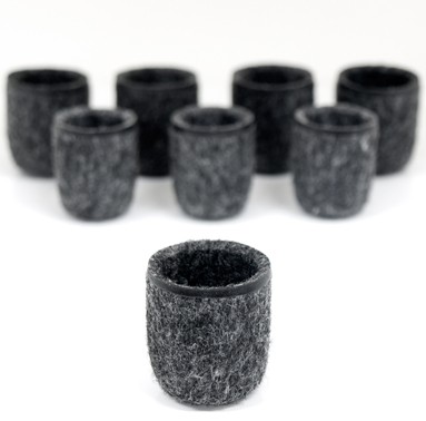 Stolskydd, rörskydd av formpressad filt